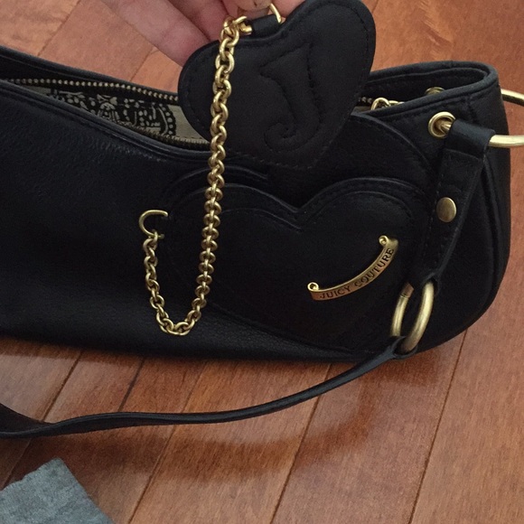 JUICY COUTURE black leather bag new WITH tags - Picture 7 of 8